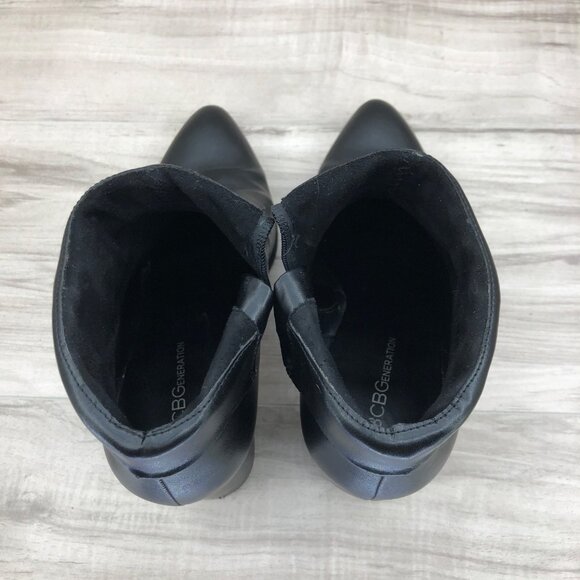 BCBGeneration Ankle Boots Women's 9 Stein Black Side Zip Booties - Picture 9 of 10